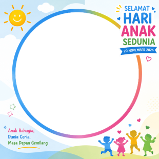 Twibbon Hari Anak Sedunia 2026 Terbaru Gratis | twibbon hari anak sedunia 2026 terbaru gratis png