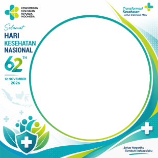 Twibbon Hari Kesehatan Nasional 2026 - KEMENKES RI | twibbon hari kesehatan nasional 2026 kemenkes png