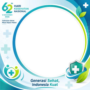 Twibbon Hari Kesehatan Nasional ke-62 Tanpa Watermark | twibbon hari kesehatan nasional ke 62 tanpa watermark png