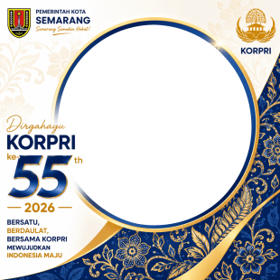 Twibbon Hari KORPRI 2026 - Kota Semarang | twibbon hari korpri 2026 kota semarang png