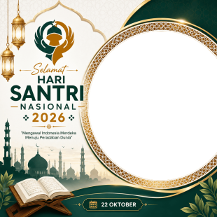 Twibbon Hari Santri 2026 Gratis Terbaru | twibbon hari santri 2026 gratis terbaru png