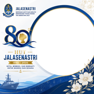 Twibbon HUT Jalasenastri ke 80 | twibbon hut jalasenastri ke 80 png