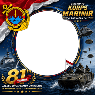 Twibbon HUT Korps Marinir ke 81 Tanpa Watermark - 2026 | twibbon hut korps marinir ke 81 tanpa watermark png