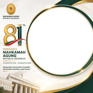 Twibbon HUT Mahkamah Agung RI 2026 | twibbon hut mahkamah agung ri 2026 png