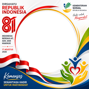 Twibbon HUT RI 81 - Kemensos | twibbon hut ri 81 kemensos png