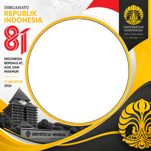 Twibbon HUT RI 81 - Universitas Indonesia (UI) | twibbon hut ri 81 universitas indonesia png