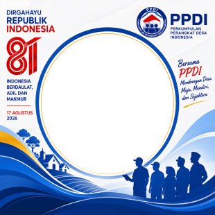 Twibbon HUT RI ke-81 - PPDI (Persatuan Perangkat Desa Indonesia) | twibbon hut ri ke 81 ppdi png