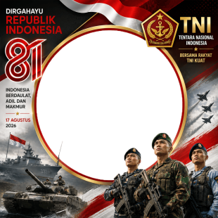 Twibbon HUT RI ke-81 - TNI (Tentara Nasional Indonesia) | twibbon hut ri ke 81 tni png