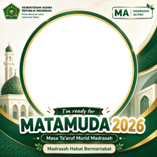 Twibbon Matamuda Kemenag - MA (Madrasah Aliyah) 2026 | twibbon matamuda kemenag madrasah aliyah 2026 png