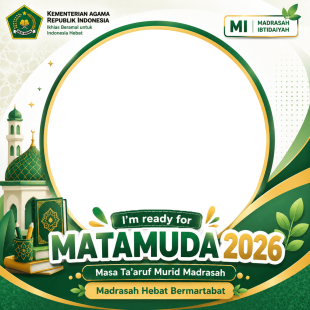 Twibbon Matamuda Kemenag - MI (Madrasah Ibtidaiyah) 2026 | twibbon matamuda kemenag madrasah ibtidaiyah 2026 png