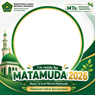 Twibbon Matamuda Kemenag - MTs (Madrasah Tsanawiyah) 2026 | twibbon matamuda kemenag madrasah tsanawiyah 2026 png