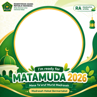 Twibbon Matamuda Kemenag - RA (Raudhatul Athfal) 2026 | twibbon matamuda kemenag ra 2026 png