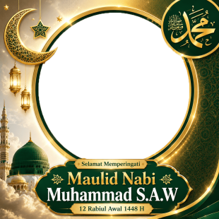 Twibbon Maulid Nabi Muhammad 2026 Terbaru | twibbon maulid nabi muhammad 2026 terbaru png