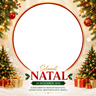 Twibbon Natal 25 Desember 2026 Terbaru - Gratis Tanpa Watermark | twibbon natal 25 desember 2026 png