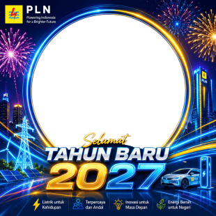 Twibbon PLN Tahun Baru 2027 - Gratis Tanpa Watermark | twibbon pln tahun baru 2027 png