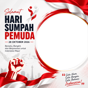 Twibbon Sumpah Pemuda 2026 Tanpa Watermark | twibbon sumpah pemuda 2026 tanpa watermark png