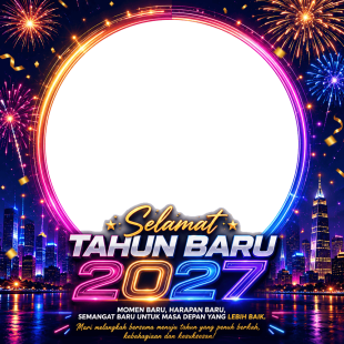 Twibbon Tahun Baru 2027 dengan Kata-kata | twibbon tahun baru 2027 dengan kata kata png