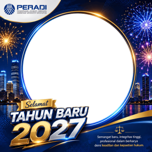 Twibbon Tahun Baru 2027 - PERADI (Perhimpunan Advokat Indonesia) | twibbon tahun baru 2027 peradi png