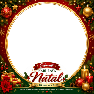 Twibbon Ucapan Selamat Hari Raya Natal 2026 | twibbon ucapan selamat hari raya natal 2026 png