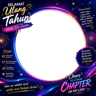 Twibbon Ulang Tahun Untuk Diri Sendiri | twibbon ulang tahun untuk diri sendiri png