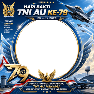 Twibbonize Hari Bhakti TNI AU 2026 Gratis | twibbonize hari bhakti tni au 2026 png