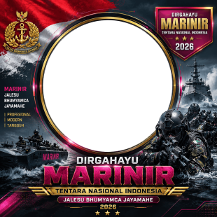 Twibbonize HUT Marinir 2026 Terbaru Gratis Tanpa Watermark | twibbonize hut marinir 2026 15 nov png