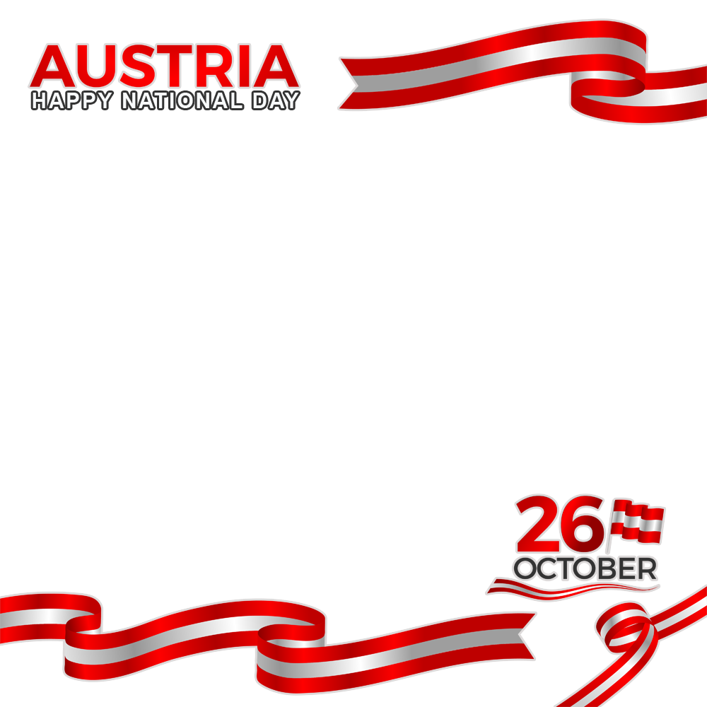 Austrian National Day Twibbon Photo Frame | austria national day 8 png