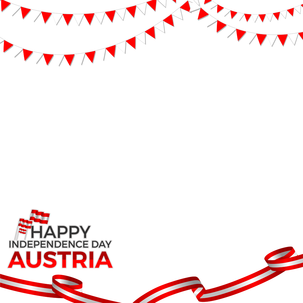 National Day of Austria Twibbon Template (PNG) | austria national day 9 png