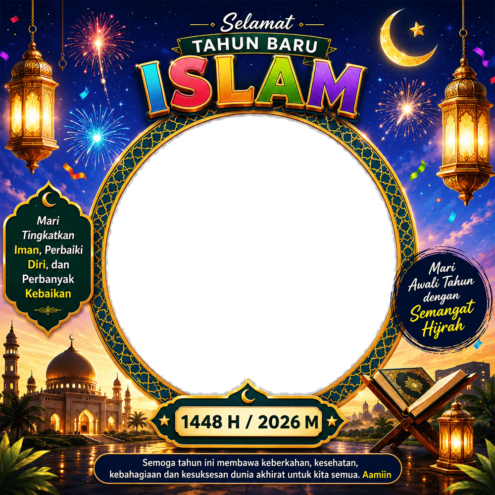 Gambar Ucapan Selamat Tahun Baru Islam 1448 H (2026) | gambar ucapan selamat tahun baru islam 1448 h png