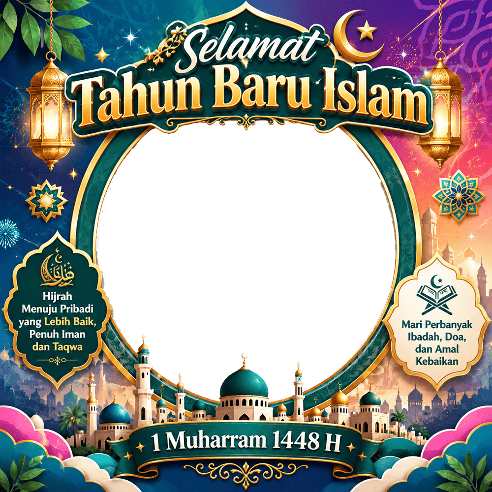 Twibbon 1 Muharram 2026 | twibbon 1 muharram 2026 png