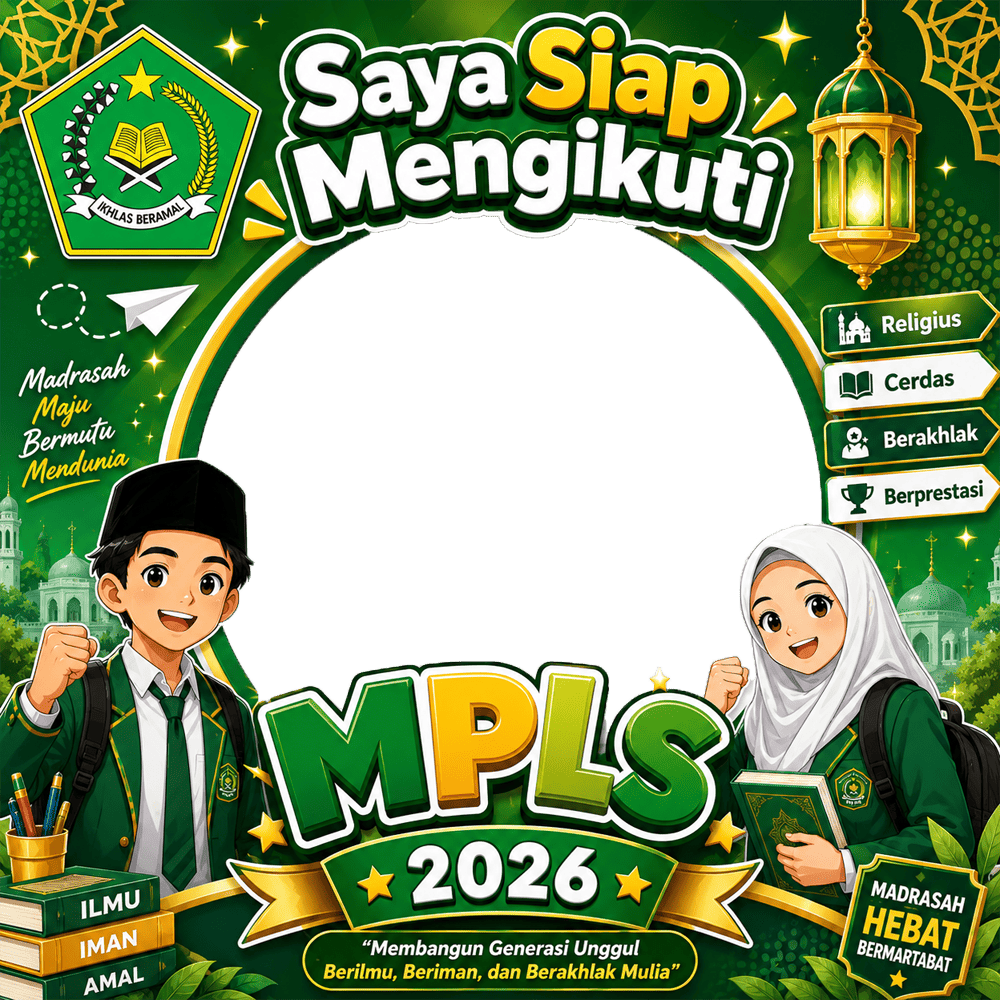 Twibbon MPLS MA 2026 Terbaru - MPLS Madrasah Aliyah | twibbon mpls MA 2026 terbaru png