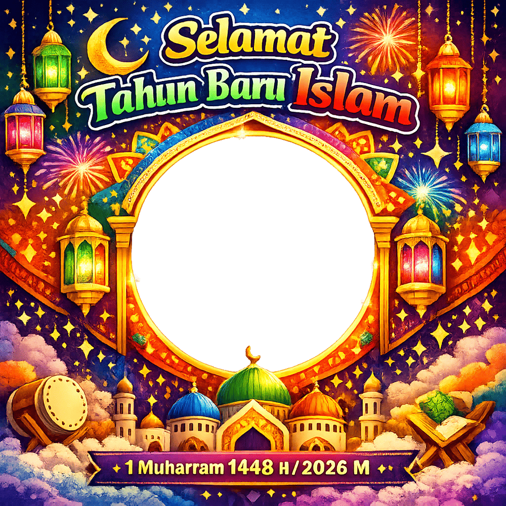 Twibbon Tahun Baru Islam 2026 | twibbon tahun baru islam 2026 png